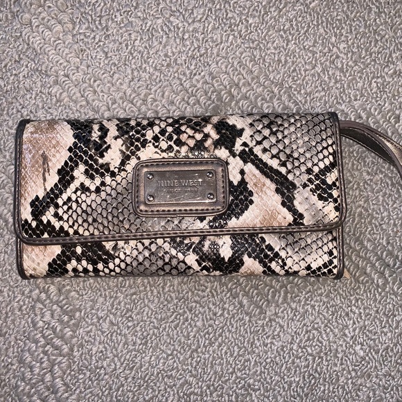 Nine West Handbags - NINE WEST Snakeskin Wallet